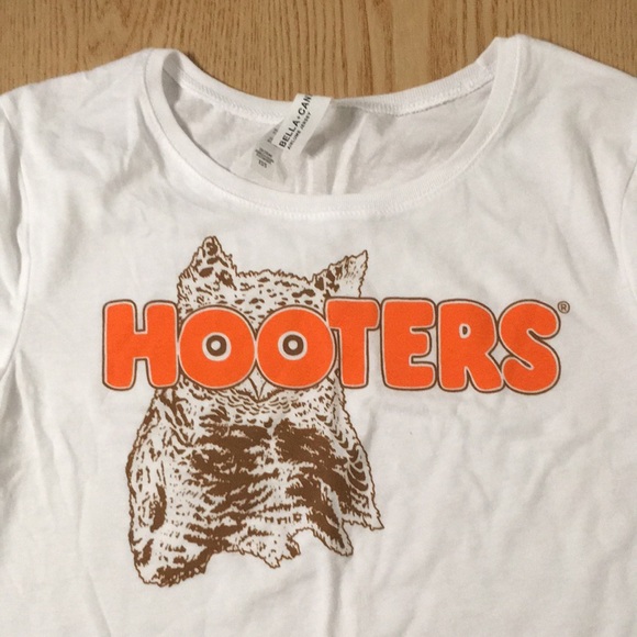 New Hooters Crop Top Liteweight Soft Stretchy Xs/Small & Medium/Large - Picture 2 of 5